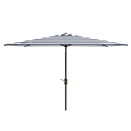 Safavieh 6.5 x 10 in. Iris Rectangle Umbrella Navy & White PAT8304B